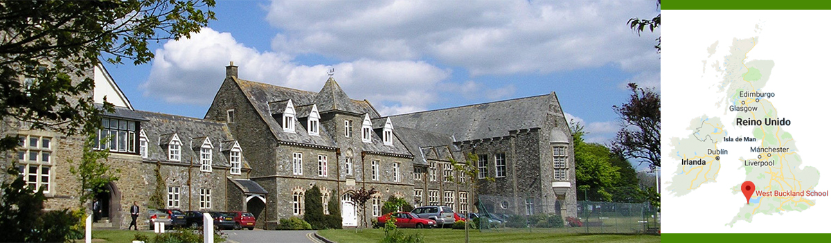 west buckland ficha academico con mapa